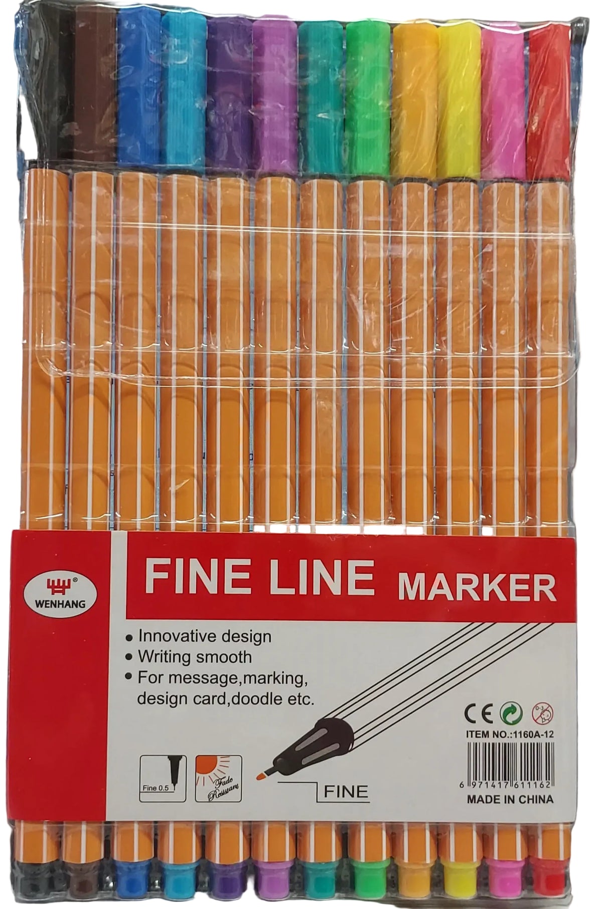 Pen Holder Plastic Cylindrical Assorted Colors