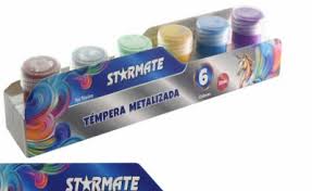 Starmate Tempera Metallic Paints 6pk