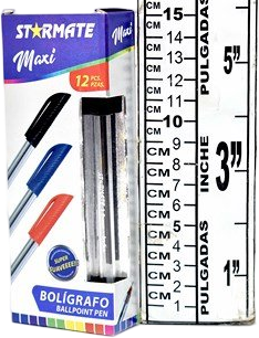 Starmate Maxi Ballpoint Pens 50pk 1mm - Black & Blue